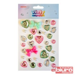 DŻETY SAMOPRZYLEPNE DS107 KOKARDY, SERCA BREWIS