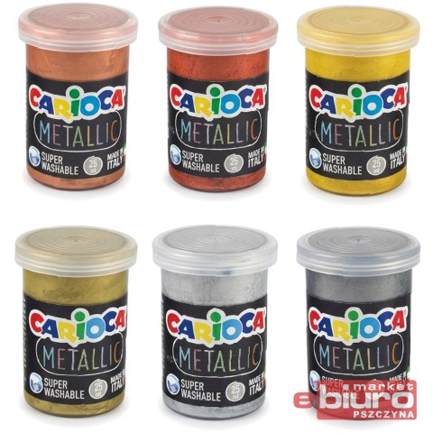 FARBA CARIOCA TEMPERA METALICZNA KO026 6X25ML