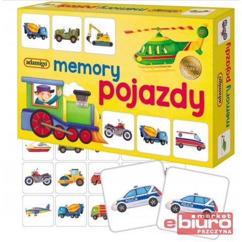 GRA MEMORY MINI POJAZDY ADAMIGO