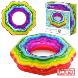 KOŁO DMUCHANE TĘCZOWE 115CM 36163 BESTWAY