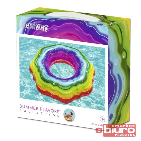 KOŁO DMUCHANE TĘCZOWE 115CM 36163 BESTWAY