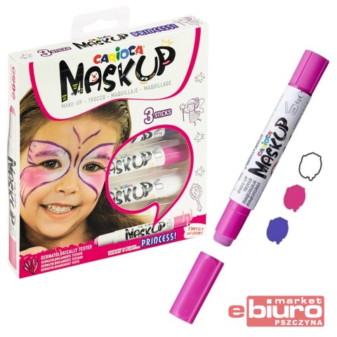 KREDKI DO TWARZY CARIOCA MASKUP PRINCESS 3 KOL