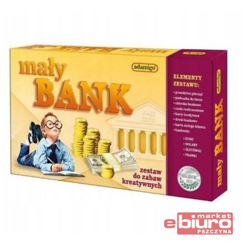 MAŁY BANK ZABAWKA EDUKACYJNA KREATYWNA ADAMIGO