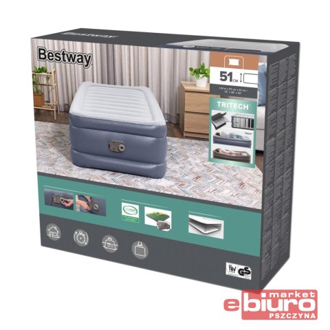 MATERAC DMUCHANY Z WBUDOWANĄ POMPKĄ 6713G BESTWA