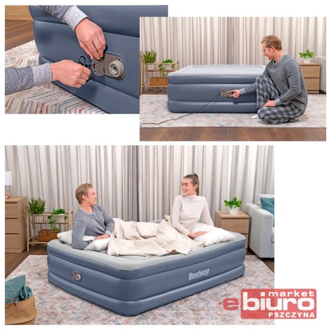 MATERAC DMUCHANY Z WBUDOWANĄ POMPKĄ 6713I BESTWA