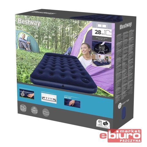 MATERAC FLOKOWANY 191X137X28CM 67225 BESTWAY