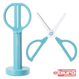 NOŻYCZKI NUSIGNE ENS051 ZE STOJAKIEM 18CM NIEBIESKIE