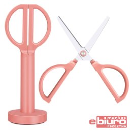 NOŻYCZKI NUSIGN ENS051 ZE STOJAKIEM 18CM RÓŻOWE