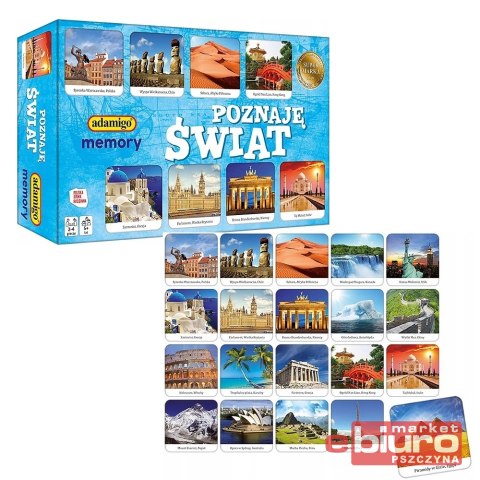 MEMORY GRA PAMIĘCIOWA MEMORY POZNAJĘ ŚWIAT ADAMIGO