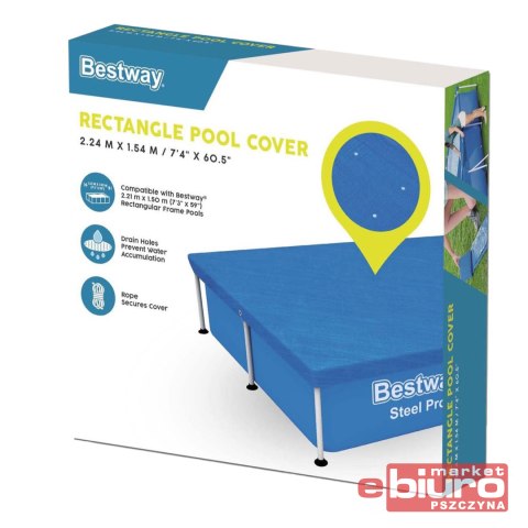 PRZYKRYCIE BASENU 221X150CM 58103 BESTWAY