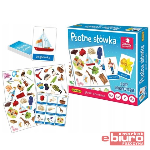 GRA PLANSZOWA PSOTNE SŁÓWKA GŁOSKI SZUMIĄCE ADAMIGO
