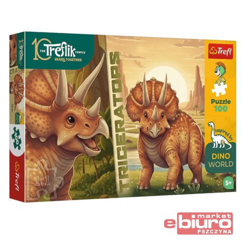 PUZZLE 100 INSPIRED BY DINO WORLD TRICERATOPS TREF