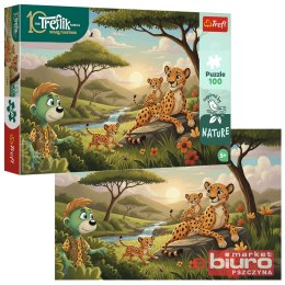 PUZZLE 100 INSPIRED BY NATURE GEPARDY TREFLIKI TRE