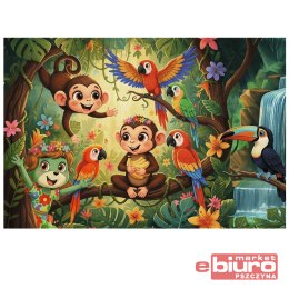 PUZZLE 100 INSPIRED BY NATURE MAŁPKI I PRZYJACIELE