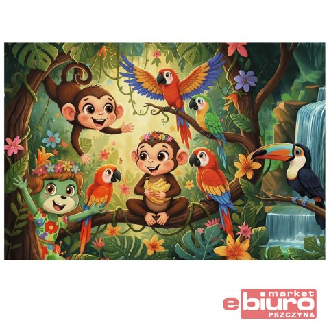 PUZZLE 100 INSPIRED BY NATURE MAŁPKI I PRZYJACIELE