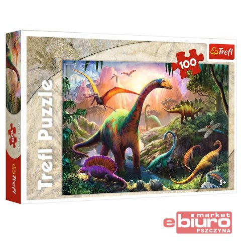 PUZZLE 100 ŚWIAT DINOZAURÓW TREFL 16277
