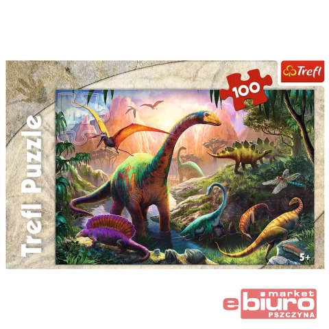 PUZZLE 100 ŚWIAT DINOZAURÓW TREFL 16277