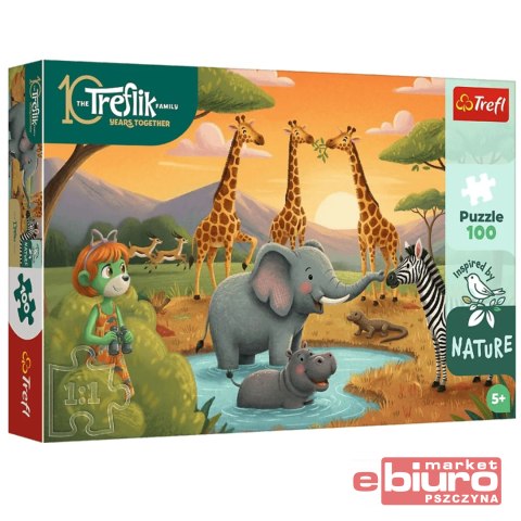 PUZZLE 100 WESOŁA FERAJNA RODZINA TREFLIKÓW 16571