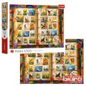 PUZZLE 1000 KOLEKCJA ZNACZKÓW ATLAS PTAKÓW 10979 TREFL