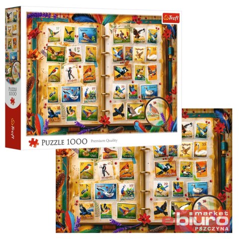 PUZZLE 1000 KOLEKCJA ZNACZKÓW ATLAS PTAKÓW 10979 TREFL