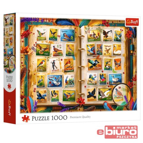 PUZZLE 1000 KOLEKCJA ZNACZKÓW ATLAS PTAKÓW 10979 TREFL