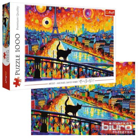 PUZZLE 1000 KOT W PARYŻU 10795 TREFL