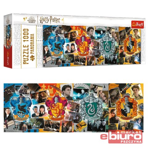 PUZZLE 1000 PANORAMA CZTERY DOMY HOGWARTU 29051