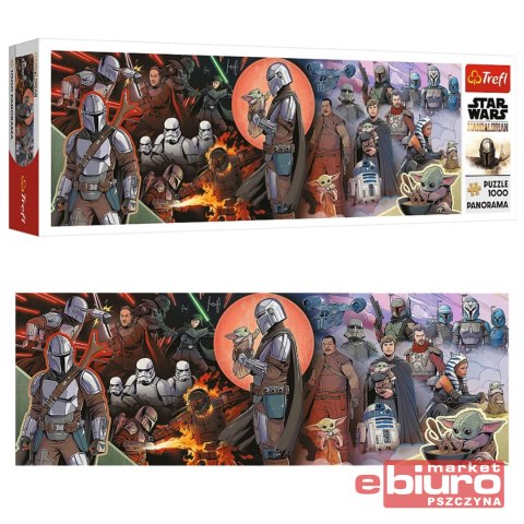 PUZZLE 1000 PANORAMA PRZYGODY MANDALORIAN 29052