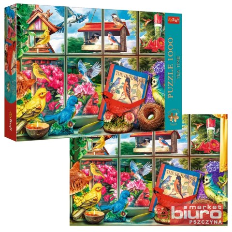 PUZZLE 1000 PREMIUM PLUS TEA TIME ŚWIAT PTAKÓW TRE