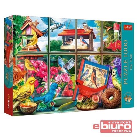 PUZZLE 1000 PREMIUM PLUS TEA TIME ŚWIAT PTAKÓW TRE