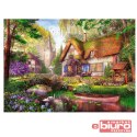 PUZZLE 1000 TEA TIME UROCZA CHATKA W LESIE TREFL