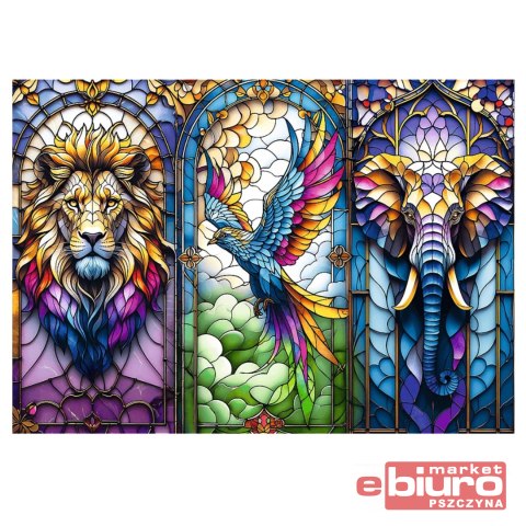 PUZZLE 1000 WITRAŻ ZWIERZĘTA 10957 TREFL