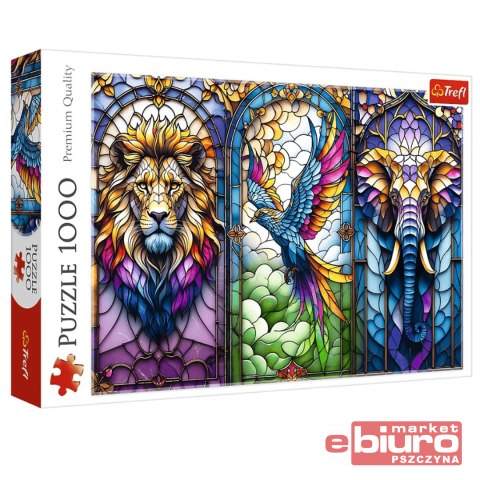 PUZZLE 1000 WITRAŻ ZWIERZĘTA 10957 TREFL