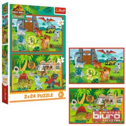 PUZZLE 2X24 MAŁE DINOZAURY 34437 TREFL