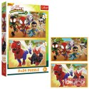 PUZZLE 2X24 SPIDEY I DINOZAURY 34432 TREFL