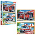 PUZZLE 2X24 WÓZ STRAŻACKI KARETKA 34447 TREFL