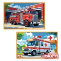 PUZZLE 2X24 WÓZ STRAŻACKI KARETKA 34447 TREFL