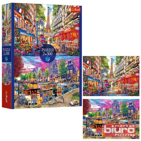 PUZZLE 2X500 EUROPEJSKIE STOLICE 37496 TREFL