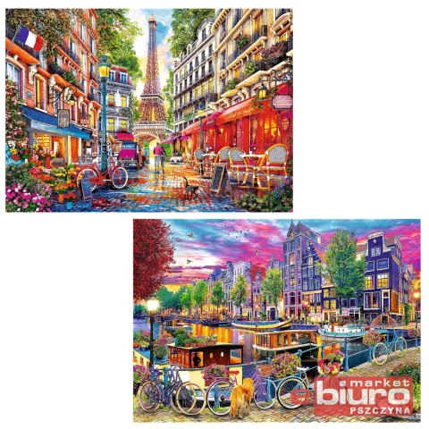 PUZZLE 2X500 EUROPEJSKIE STOLICE 37496 TREFL