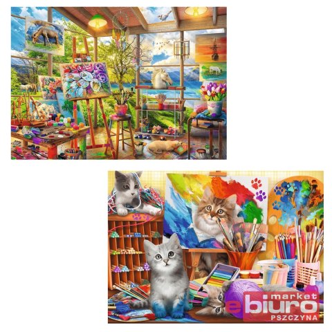 PUZZLE 2X500 SZTUKA MALOWANIA 37530 TREFL