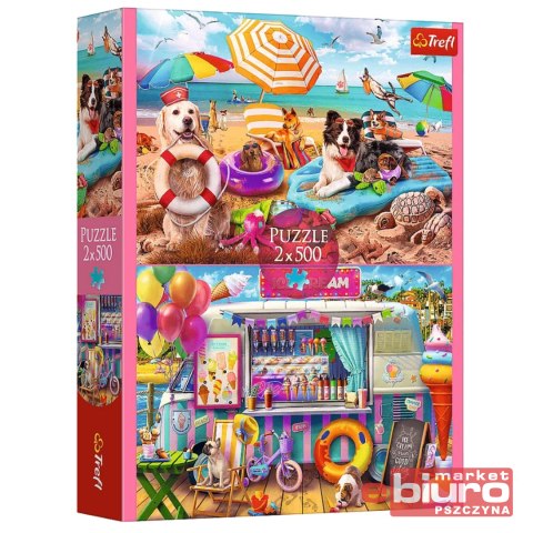 PUZZLE 2X500 WAKACYJNY CZAS 37533 TREFL