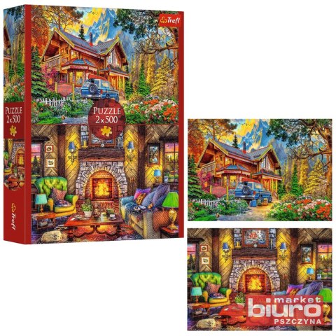 PUZZLE 2X500 WYCIECZKA W GÓRY 37534 TREFL