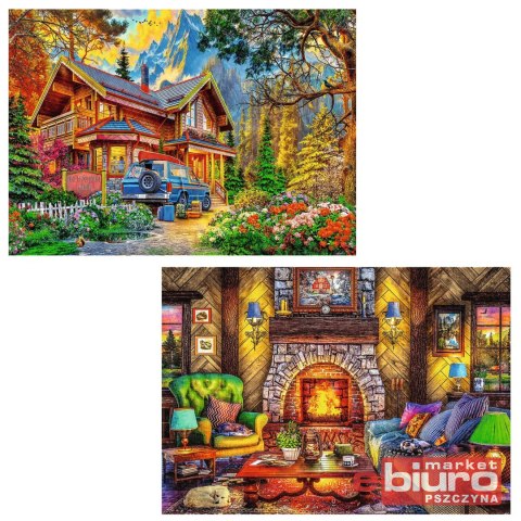 PUZZLE 2X500 WYCIECZKA W GÓRY 37534 TREFL
