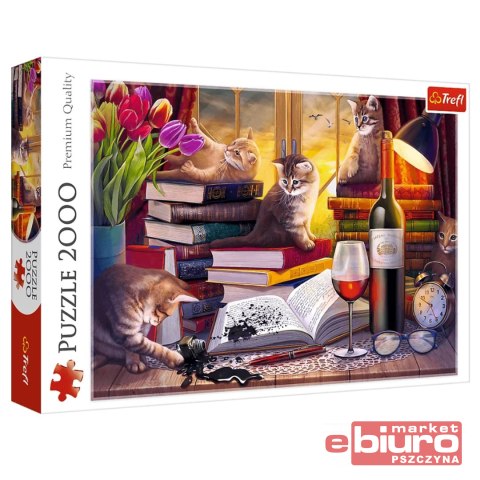 PUZZLE 2000 KOCI WIECZÓR 27126 TREFL