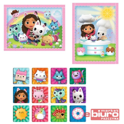 PUZZLE 2W1+MEMOS GABI Z KOCIM PRZYJACIELEM 93382