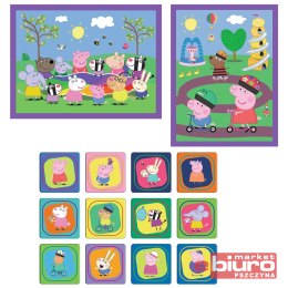 PUZZLE 2W1+MEMOS RADOSNE CHWILE Z ŚWINKĄ PEPPĄ TRE