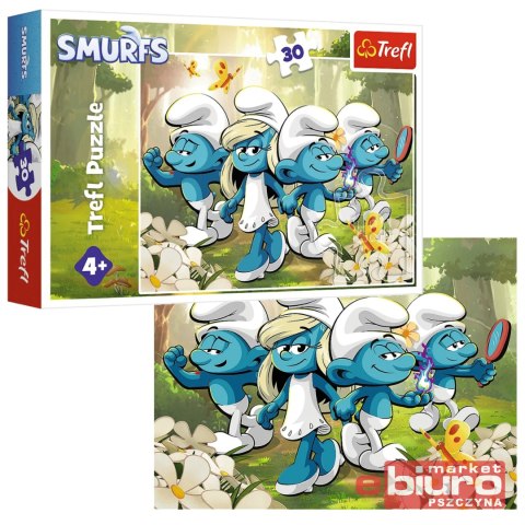 PUZZLE 30 SMERFNE PRZYGODY 18317 TREFL