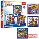 PUZZLE 3W1 PRZYGODY SPIDEYA I PRZYJACIÓŁ 34892 TRE