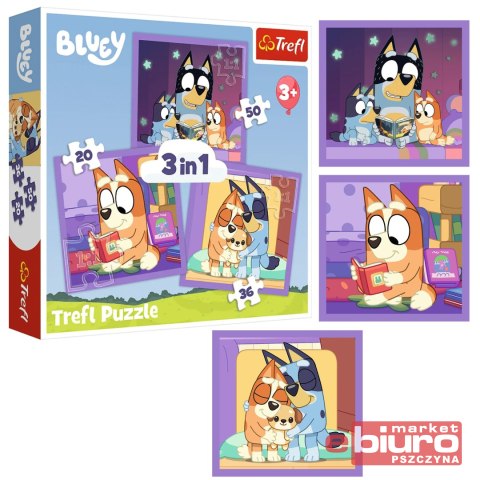 PUZZLE 3W1 POZNAJ BLUEY 34895 TREFL