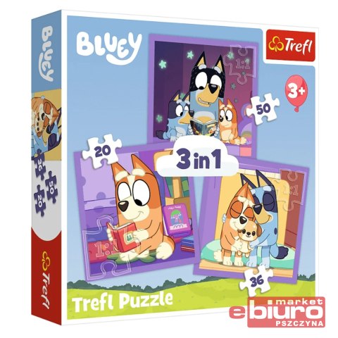 PUZZLE 3W1 POZNAJ BLUEY 34895 TREFL